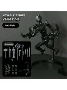 2025款可更换夜光动作人偶伊利丹，全身关节可动，可自由摆放，生日礼物、复活节礼物、礼品，完美之选 - 彩色 - 查看 12