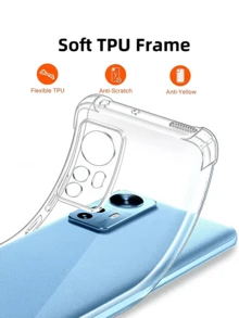2Pcs Case For OPPO Case, Soft Clear TPU Phone Cases, Slim Silicone Protective Shockproof Transparent Cover For Nothing Phone Crystal Clear Waterproof Anti-Fall Scratch Resistant - Clear - View 2