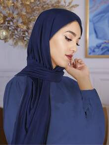 1 szt. Damska, jednokolorowa, prosta chusta na głowę, odpowiednia do codziennych dojazdów do pracy, podróży i wakacji, noszona przez cały rok, do spania - Wielokolorowe - Zobacz 18