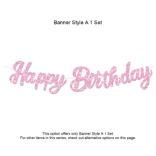 粉色和橙色秋季生日派对装饰，女士专属蜜桃色快乐横幅，酷炫纸彩带灯笼蜂窝装饰，纸花绒球扇，波西米亚风花环房间装饰，周年纪念装饰，70岁生日装饰，18岁生日装饰，万圣节感恩节圣诞节装饰 - 熱粉橘子生日快樂套 - 查看 5