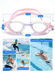 Fashion Adult Summer Swimming Goggles, High Definition Waterproof Unisex In Multiple Colors, Beach Essentials, Beach Accessories, Pool Float - Multicolor - View 8