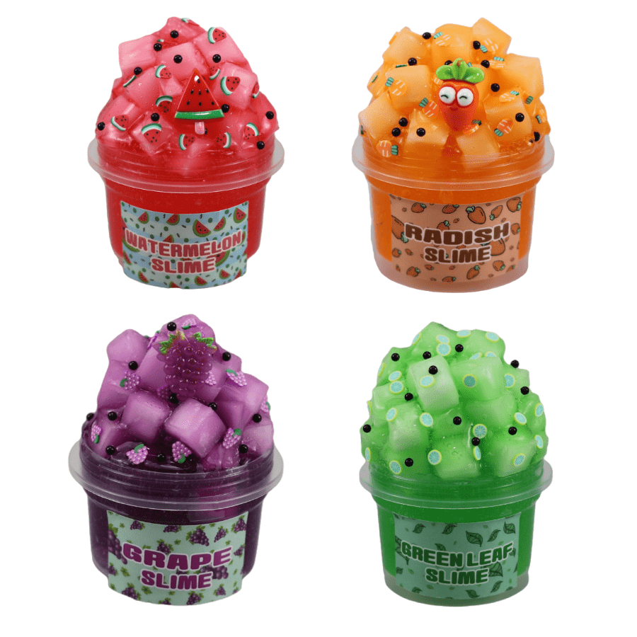 100ml Large Capacity Slime Crystal Mud, Coconut Transparent Fruit Putty, Stress Relief Rubber Toy, Cute Back To School Gift For Friends, Suitable For Both Girls And Boys Children Toys