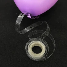 3 Rolos Kit de Arco de Balão, Corrente de Balão de Furo Duplo e Corrente de Balão de Furo Único e Pontos de Cola de Balão, Guirlanda de Balão, Para DIY, Festas, Casamentos, Aniversários