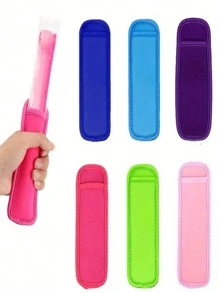 1pc/6/8pcs Freezer Pop Holders, Reusable & Washable Freezer Pops Protector Bags,Insulated Sleeves For Ice Lolly, Popsicle Holders,Neoprene Popsicle Sleeve,Summer. Back To School