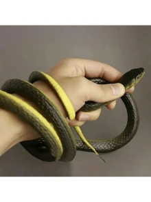 1 件 - 逼真超长绿蛇/白蛇/微型黑蛇、软橡胶巨型白蛇、软橡胶巨型绿蛇、恶作剧蛇、恶作剧逼真眼镜蛇、恶作剧小玩意、超长逼真蛇、眼镜蛇模型、生日礼物、礼品、玩具 - 彩色 - 查看 3