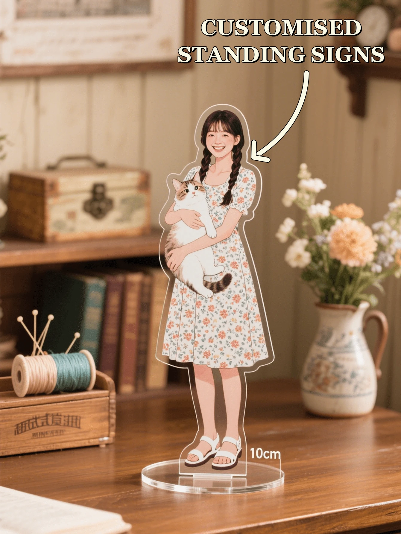 Customised Acrylic Photo Plaque , Personalised Souvenirs, Stylish, Colourful, Cute, Minimalist, Kawaii, Unique Personalised Customised Gifts,For Housewarming