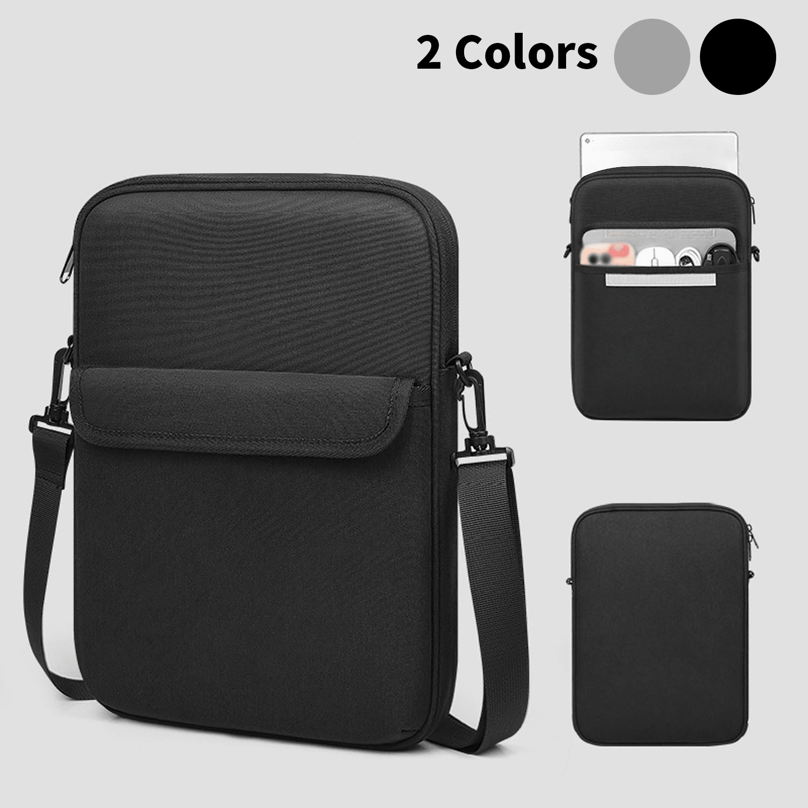 平板电脑保护套，兼容 iPad，防震保护，适用于 11 英寸、13 英寸设备，可拆卸肩带。 - 彩色 - 查看 1