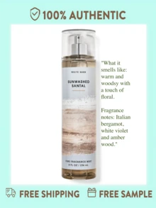Bath And Body Works Fine Fragrance Mist -8 Fl Oz (Pack Of 1) - Sunwashed Santal - 查看 1