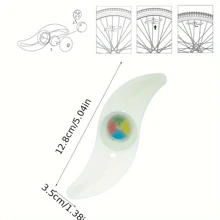 8/4/2/1 Stück Fahrrad Speichenbeleuchtung, S-förmiges Silikon 7 Farbige Fahrrad Radbeleuchtung, Einzelne Fahrrad Felgenbeleuchtung, geeignet für Gebirgs- oder Straßenräder - einfache Installation