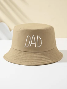 1 pièce Chapeau bob brodé pour femme, unique et amusant, indispensable pour les sports de plein air, les voyages, la plage, respirant, à la mode, polyvalent, cadeau de vacances