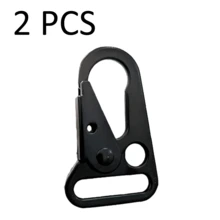 2 件战术金属扣、钩式吊带夹、弹簧门钩、皮带扣、钥匙链、快速释放登山扣、钩配件汽车配件可爱哥特 Y2k
