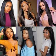 1pc/ 2pcs/ 3pcs 14~26 Inches Straight Bundles Natural Black Color Straight Bundle Unprocessed Virgin Hair Bundle Brazilian Remy Weave Double Weft Extensions - Black - View 10