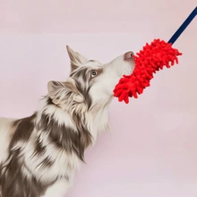 1 Piece Of Toy Suitable For Dogs That Love To Chew, Soft Plush Pulling Rope Tug-Of-War Pet Toy With A Handle - An Interactive Chewing Toy For Fun Play, Teeth Cleaning, And Training Exercises.