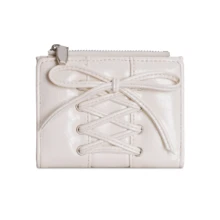 蝴蝶结两折~Y2K真皮INS爆款大容量女士钱包韩版简约风女钱包迷你钱包零钱包小钱包可爱钱包