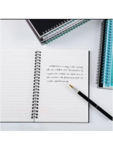 1pc Thick Matte Colored Notebook, Practical For Students, Spiral Bound, Meeting Notes, Diary, School & Office Supplies, Bible Copying, Classroom Notes, Stationery, Thanksgiving & Christmas Gifts - Multicolor - View 4