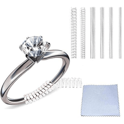 Ring Sizers For Loose Rings, Ring Size Adjuster Spacers Or Tightener, Invisible Guards, Resizer Fit Almost Any Rings, Reduces Size By 0.5-1.5