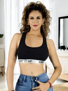 Set De 2 Bra Mujer Con Copas Push Up Peto Medio Comodidad - Gris Oscuro - Ver 5