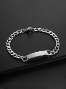 1 Peça Pulseira de Aço Inoxidável com Nome Gravado Personalizado - Qualidade Elegante Multifuncional, Luxo da Moda, Simples e Nobre, Beleza Jovem e Sexy Personalizada, Presentes de Aniversário, Presentes Personalizados, Presentes de Aniversário, Joias Personalizadas, Presentes Memoriais, Presentes para Amigos, Família, Amantes, Combinando com Ouro para Festa e Viagem