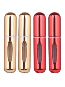 2 pièces Bouteille de parfum rose vif de 5 ml, bouteille de rangement de parfum, bouteille de vaporisateur rechargeable, bouteille de décantation de parfum, petite bouteille réutilisable