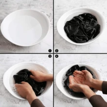 1/2/6顶装女士纯色宽檐弹力帽，缎面材质，有助于保护头发，专为卷发设计。卷发专用帽。 - 均碼 - 查看 6