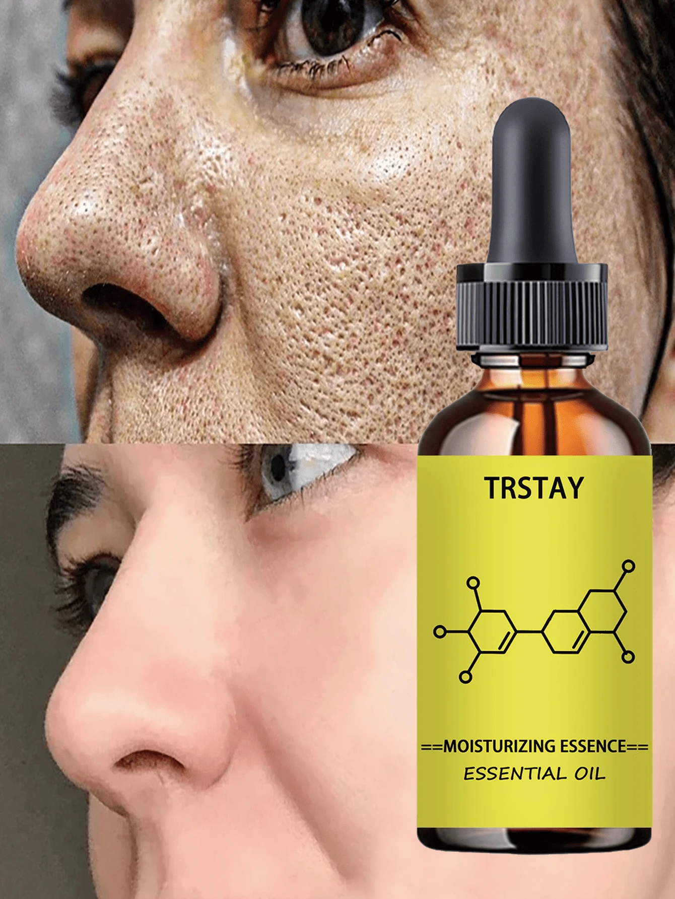 Shrinking And Smoothing Dual Effect Facial Serum With Essential Oils For Pore Refinement And Ceramic Like Skin Whitening And Moisturizing Treatment - 彩色 - 查看 1