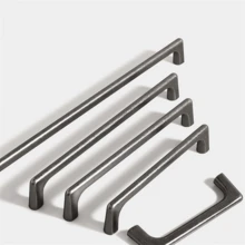 5个复古铜棕色仿古镍橱柜把手，单孔，孔距分别为96毫米、128毫米、160毫米、192毫米和320毫米，适用于橱柜、抽屉、衣柜和门把手。 - 彩色 - 查看 2