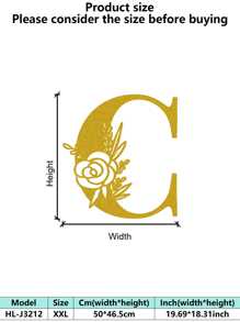 1 件手绘工业铁艺墙饰，带防锈金属切割 - 复古奢华金玫瑰藤蔓金属墙饰，适用于婚礼和高端家居 - 彩色 - 查看 52