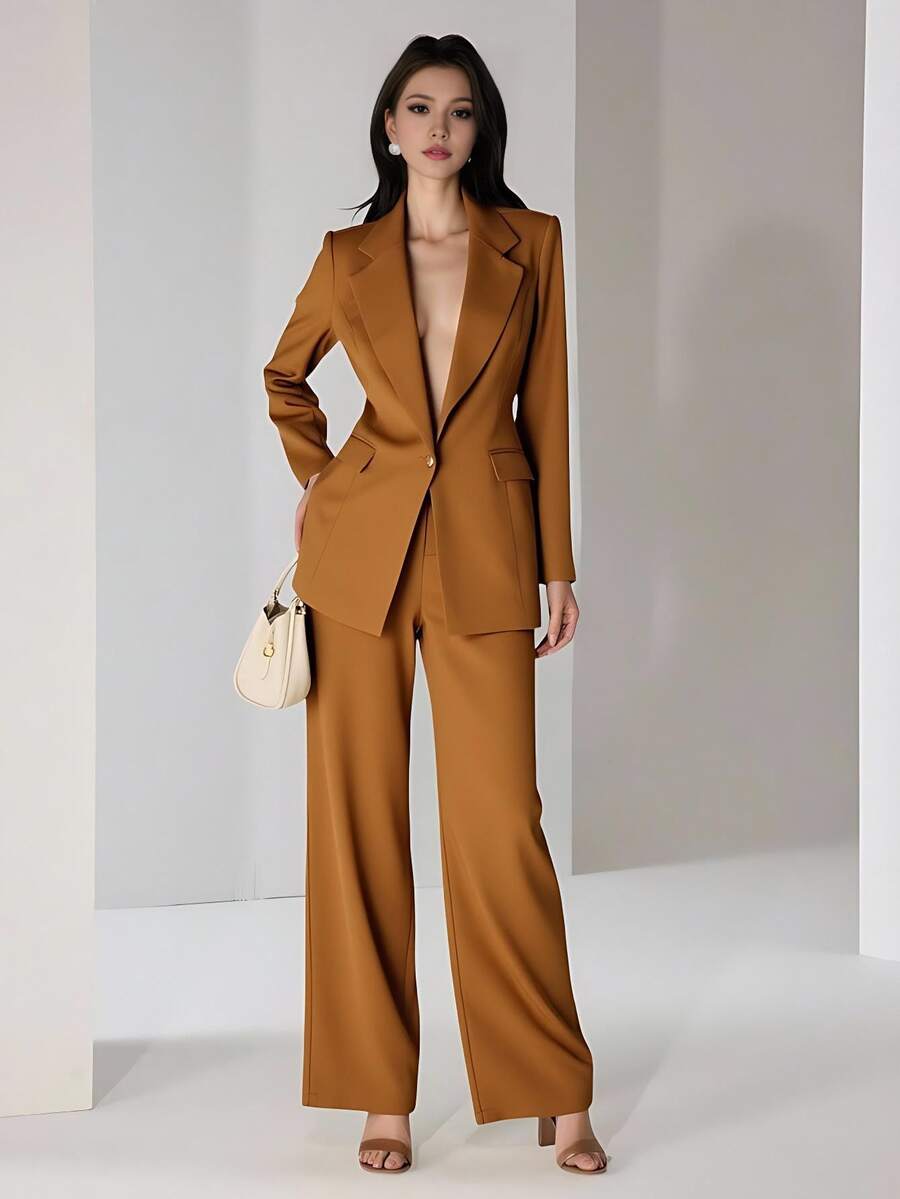 Women Two-Piece Outfits - Rỉ Nâu - Xem 1