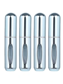 2 pièces Bouteille de parfum rose vif de 5 ml, bouteille de rangement de parfum, bouteille de vaporisateur rechargeable, bouteille de décantation de parfum, petite bouteille réutilisable