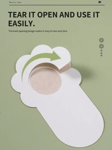 20/10pcs Disposable Breast Prosthesis | Non-Woven Anti-Sagging Gathered Sleeves | Plum Blossom Shape | Invisible Seamless Design | Anti-Exposure & Anti-Embarrassment | Width 6.5/8cm | Sexy Invisible Breast Enhancer For Women