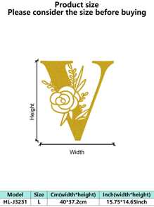 1 件手绘工业铁艺墙饰，带防锈金属切割 - 复古奢华金玫瑰藤蔓金属墙饰，适用于婚礼和高端家居 - 彩色 - 查看 95
