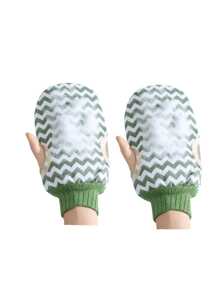 1 Peça Luvas De Banho Esfoliantes Para Esfoliação Corporal, Toalha De Banho Para Escovar Pele Morta, Esfoliante Corporal De Espuma Para Massagem De Banho Spa, Luvas De Banho Esfoliantes Reversíveis Para Spa, Massagem, Esfoliação Corporal