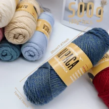 LIRISNLY 500g Soft & Warm Alpaca Blend Wool Yarn - Medium Thickness For 4-5Mm Knitting Needles, Perfect For Sweaters, Jackets, Vests, Shawls, Scarves, Hats - 100g Per Piece, 95% Alpaca, 5% Acrylic - Multicolor-500g - View 7