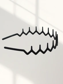 1 szt. ząbkowane faliste opaski na głowę, prosty, antypoślizgowy design, odpowiednie dla mężczyzn i kobiet, opaska do włosów, obręcz do włosów, opaska do włosów, jesień, akcesoria do włosów