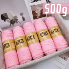 LIRISNLY 500g Soft & Warm Alpaca Blend Wool Yarn - Medium Thickness For 4-5Mm Knitting Needles, Perfect For Sweaters, Jackets, Vests, Shawls, Scarves, Hats - 100g Per Piece, 95% Alpaca, 5% Acrylic - Multicolor-500g - View 9