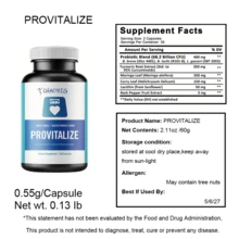 Provitalize | Women's Probiotics, Menopause | Joint Support, Digestive Health | Contains Curcumin, Moringa Astragalus, And Lactobacillus Probiotics In A Bottle Of 60 Capsules, Supplied For 30 Days - 3 chiếc (Lựa chọn tốt nhất) - Xem 8