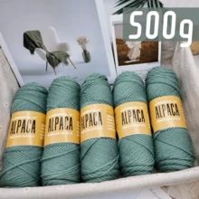 LIRISNLY 500g Soft & Warm Alpaca Blend Wool Yarn - Medium Thickness For 4-5Mm Knitting Needles, Perfect For Sweaters, Jackets, Vests, Shawls, Scarves, Hats - 100g Per Piece, 95% Alpaca, 5% Acrylic - Multicolor-500g - View 10