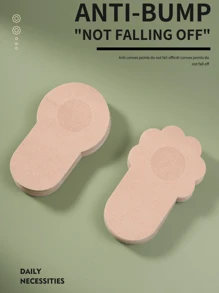 20/10pcs Disposable Breast Prosthesis | Non-Woven Anti-Sagging Gathered Sleeves | Plum Blossom Shape | Invisible Seamless Design | Anti-Exposure & Anti-Embarrassment | Width 6.5/8cm | Sexy Invisible Breast Enhancer For Women
