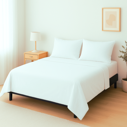 Juego de Sabanas para Cama, Sabana Bajera, Sabana Plana y Funda de Almohada, Cajon Amplio, 2800 Hilos, Premium Egipcian, Tamaño King Size