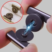 2/4/8/10 件帆布包钱包边缘磁性金属按扣，隐形磁扣，适用于单肩包、衣服、DIY 工艺配件