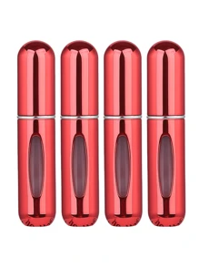 2 pièces Bouteille de parfum rose vif de 5 ml, bouteille de rangement de parfum, bouteille de vaporisateur rechargeable, bouteille de décantation de parfum, petite bouteille réutilisable