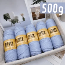 LIRISNLY 500g Soft & Warm Alpaca Blend Wool Yarn - Medium Thickness For 4-5Mm Knitting Needles, Perfect For Sweaters, Jackets, Vests, Shawls, Scarves, Hats - 100g Per Piece, 95% Alpaca, 5% Acrylic - Multicolor-500g - View 11