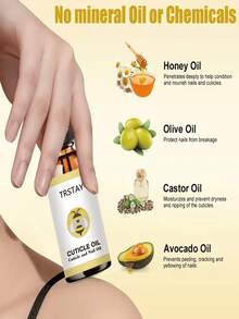 Natural Essential Oil Nail Strengthener With Mild Formula To Repair Dry And Hard Edges While Gradually Moisturizing And Softening For Healthier Nails - Multicolor - View 5