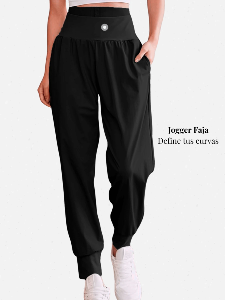 vetega Pants Yogi Jogger con Faja - Negro - Ver 1