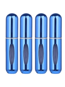 2 pièces Bouteille de parfum rose vif de 5 ml, bouteille de rangement de parfum, bouteille de vaporisateur rechargeable, bouteille de décantation de parfum, petite bouteille réutilisable