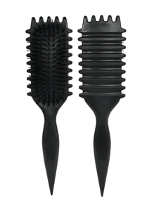 Nuevo cepillo definidor de rulos 2025 para cabello rizado - Cepillo para definir y dar forma a los rizos para cabello de mujer, para usar en cabello húmedo