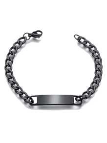 1 Peça Pulseira de Aço Inoxidável com Nome Gravado Personalizado - Qualidade Elegante Multifuncional, Luxo da Moda, Simples e Nobre, Beleza Jovem e Sexy Personalizada, Presentes de Aniversário, Presentes Personalizados, Presentes de Aniversário, Joias Personalizadas, Presentes Memoriais, Presentes para Amigos, Família, Amantes, Combinando com Ouro para Festa e Viagem