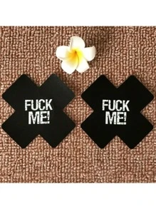 Cross Shaped Adult Fun Chest Patch, Breathable And Seductive Me Fabric Breast Patch