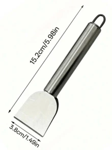 1pc Stainless Steel Cleaning Scraper - Multipurpose Metal Utility Spatula, Suitable For Kitchen, Bathroom, Home - No Electricity Needed, Durable, Space-Saving Design - Default - View 9