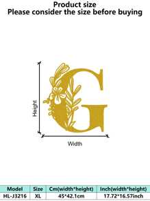 1 件手绘工业铁艺墙饰，带防锈金属切割 - 复古奢华金玫瑰藤蔓金属墙饰，适用于婚礼和高端家居 - 彩色 - 查看 129